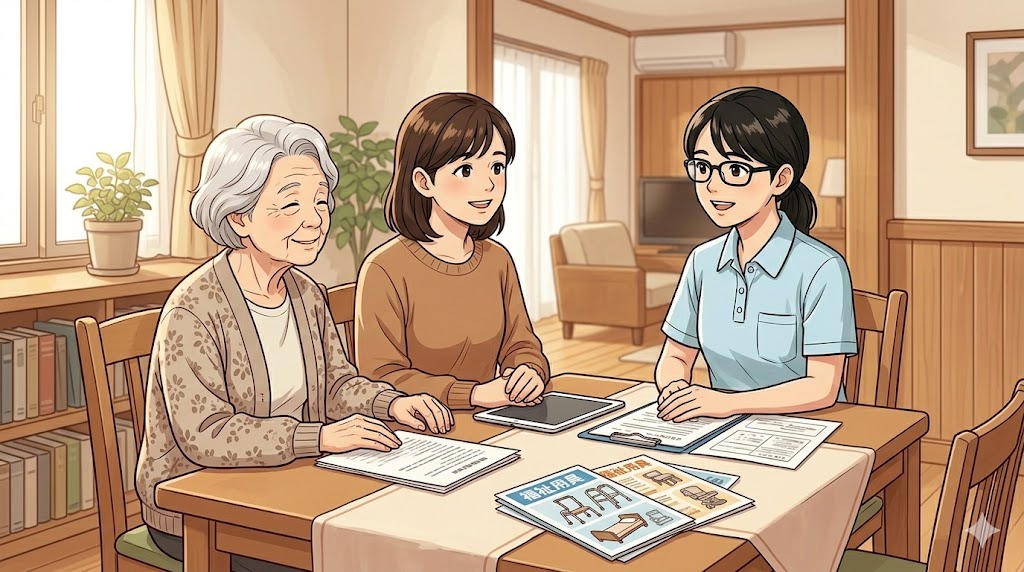 介護保険の福祉用具購入費支給制度。シャワーチェアや手すりの購入費を補助