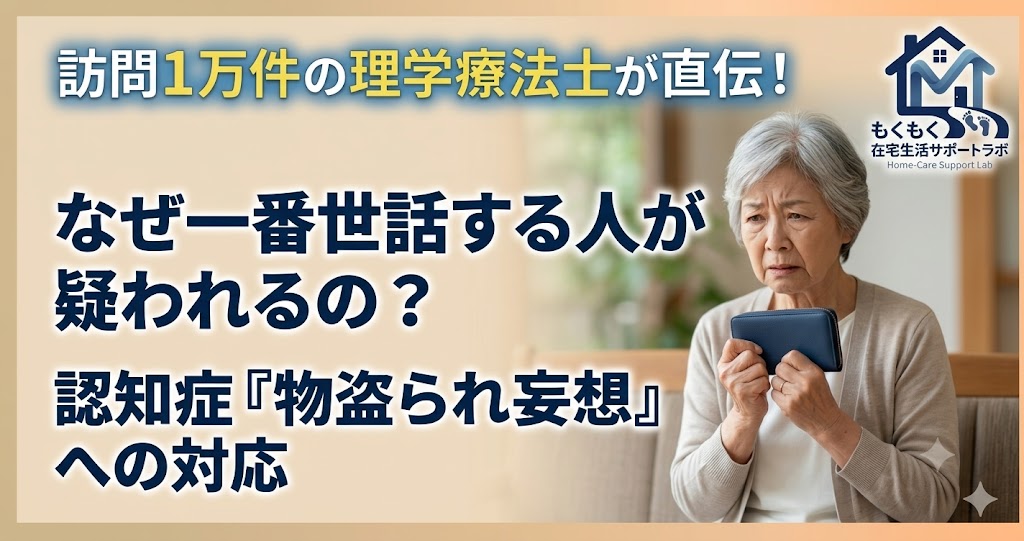 認知症の物盗られ妄想への対応を解説する記事のアイキャッチ画像