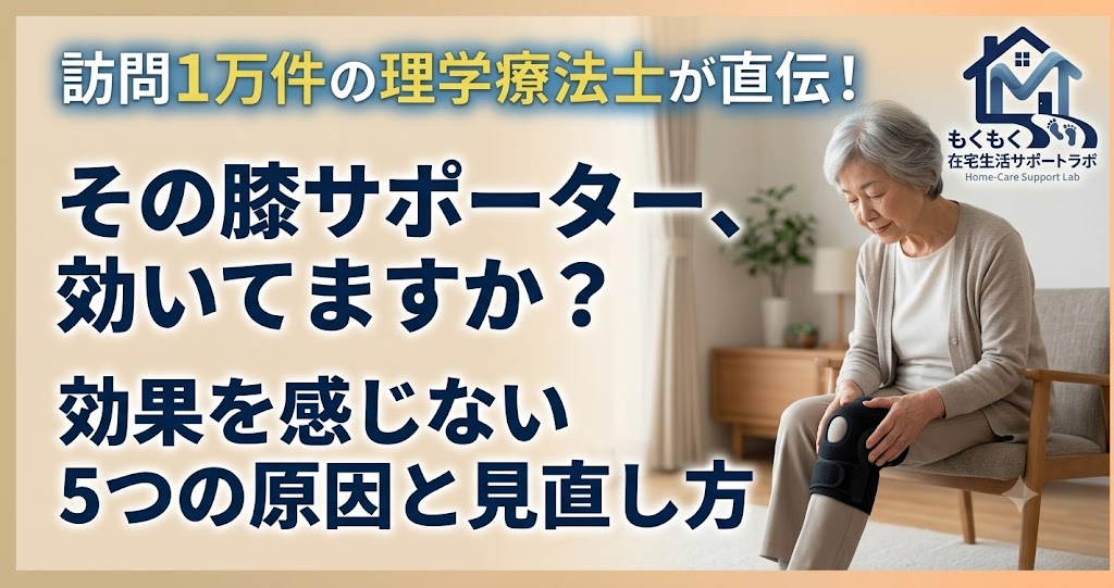 膝サポーターが効かない・効果を感じない5つの原因と見直し方を解説